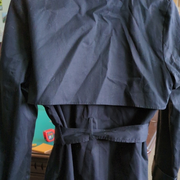 Banana Republic Classic Black Trench Coat Make an offer. Medium 44" Long - Picture 5 of 7